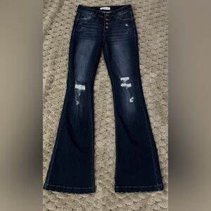 KanCan Mid-Rise Flare Stretch Jean